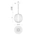 Alora Mood PD579112 Cherise 1-lt 12" Pendant