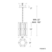 Modern Forms PD604615 Austen 1-lt 10" LED Pendant, 4CCT Selectable
