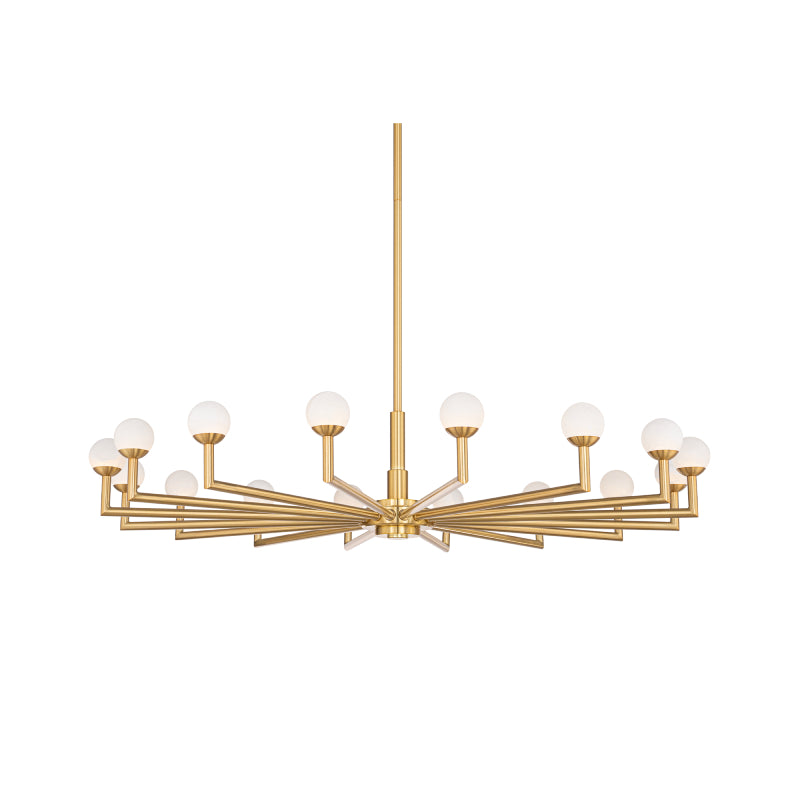 Modern Forms PD606633 Glamis 16-lt 36" LED Pendant-Vintage Brass