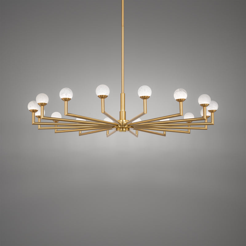 Modern Forms PD606633 Glamis 16-lt 36" LED Pendant-Vintage Brass