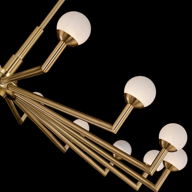 Modern Forms PD606633 Glamis 16-lt 36" LED Pendant-Vintage Brass
