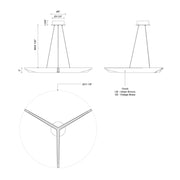 Kuzco PD64231 Tachi 1-lt 31" LED Pendant
