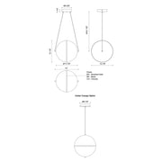 Kuzco PD76712 Aries 1-lt 13" LED Pendant, 120-277V