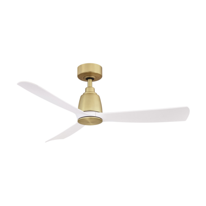 Fanimation FPD8547 Kute 44" Ceiling Fan with LED Light Kit - Brushed satin brass