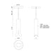 Kuzco PD89709 Husk 1-lt 4" LED Pendant