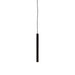 Dals PDC18-CC Nova 1-lt 18" LED Cylindrical Hanging Pendant with Flat Canopy, 3CCT Selectable - Black