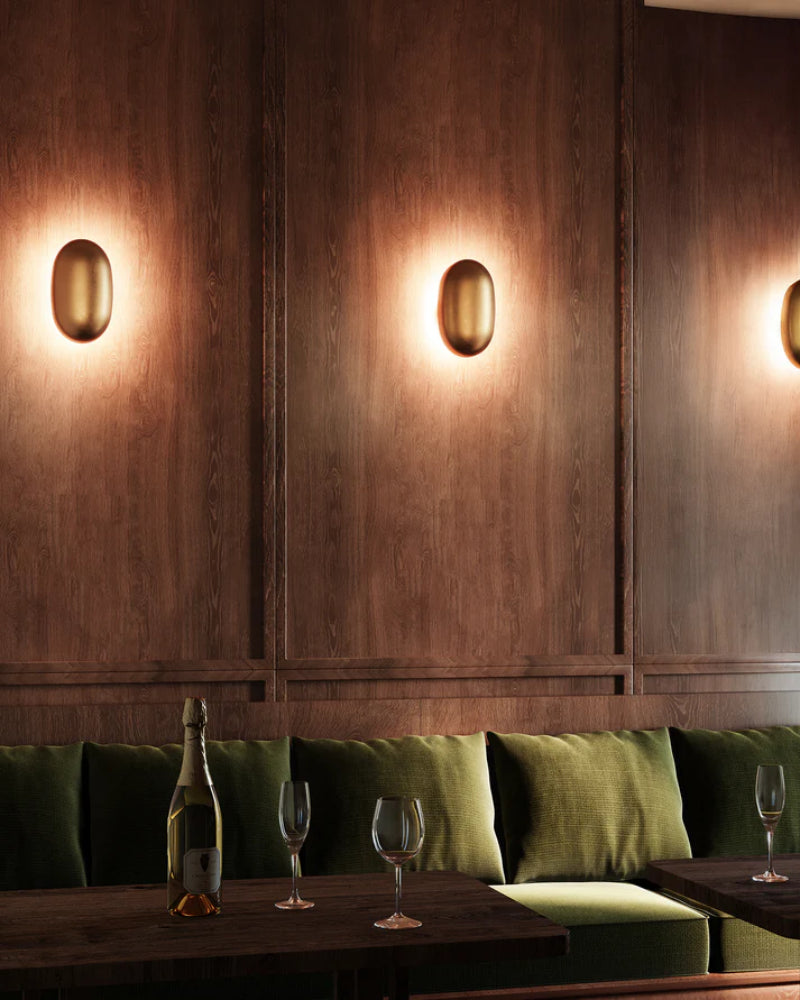 Kuzco WS43710 Perle 1-lt 10" Tall LED Wall Sconce - Vintage Brass