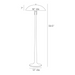Arteriors PFI14 Fleetwood 2-lt 60" Tall Floor Lamp