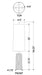 Troy PFL1156 Thane 3-lt 56" Tall Floor Lamp