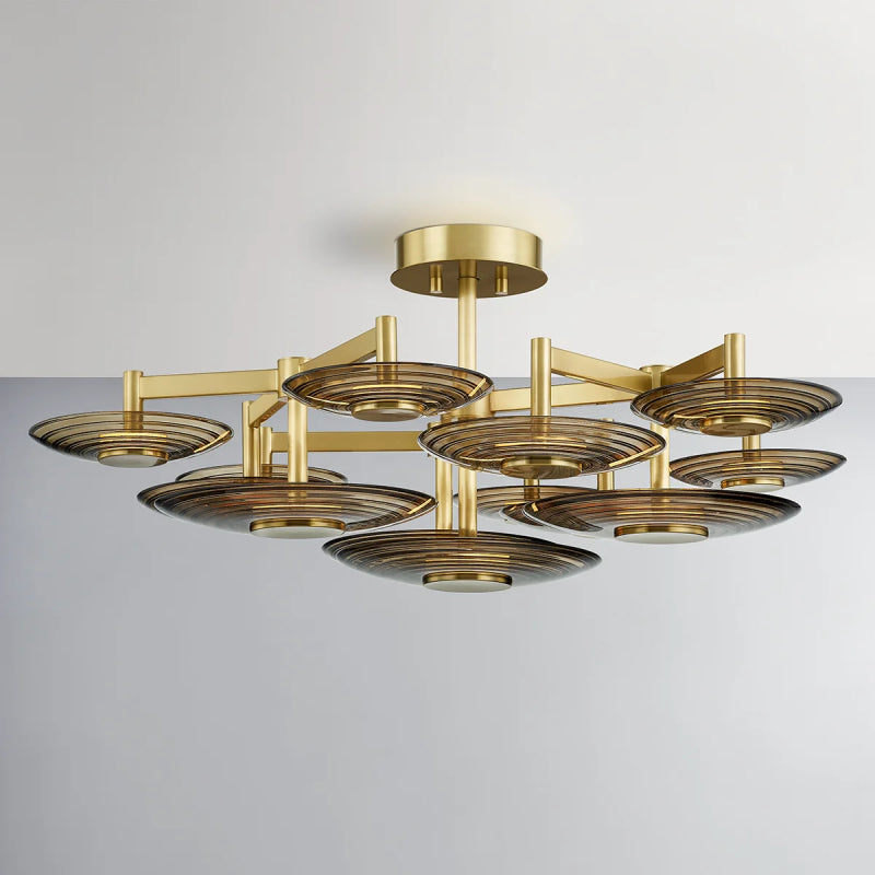 Hudson Valley PI1892609 Griston 9-lt 44" LED Semi Flush Mount