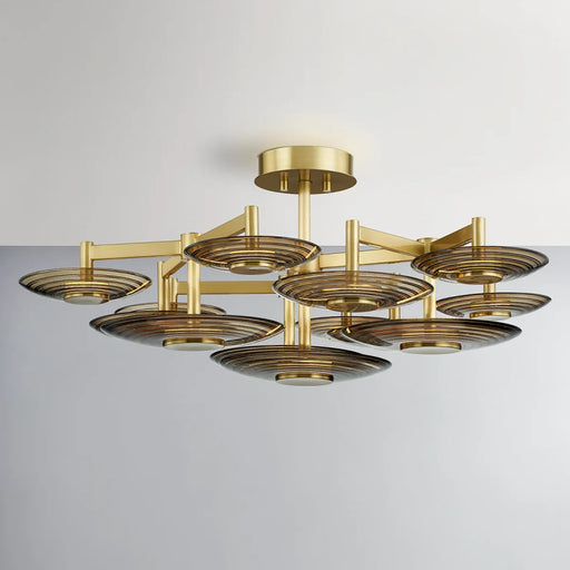 Hudson Valley PI1892609 Griston 9-lt 44" LED Semi Flush Mount