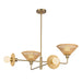 Alora Mood CH432438 Piper 4-lt 40" Chandelier - Brushed Gold