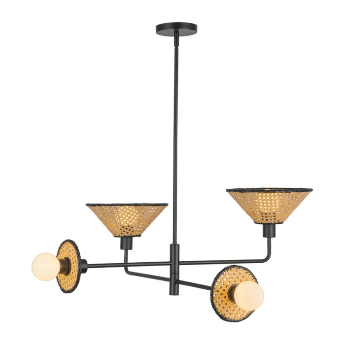 Alora Mood CH432438 Piper 4-lt 40" Chandelier - Matte Black