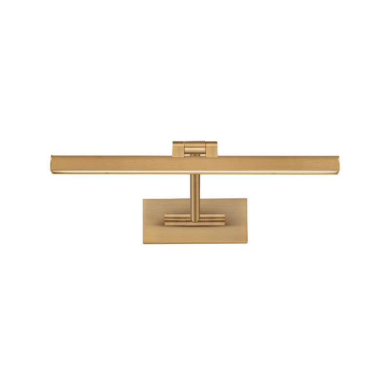 dweLED PL-11017 Reed 17" LED Picture Light - Aged Brass