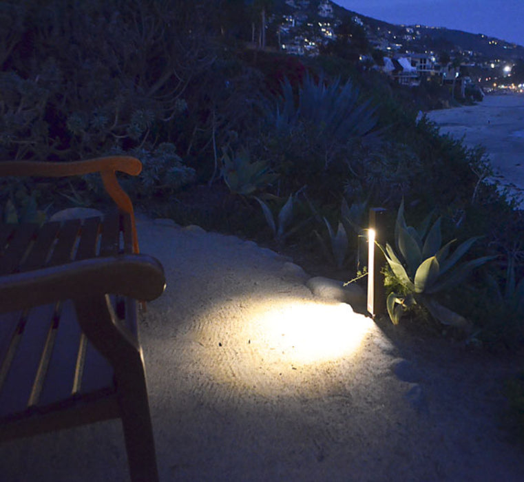 Focus Industries PL23DM 18"Tall 4W LED Square Aluminum Bollard, Deck Mount