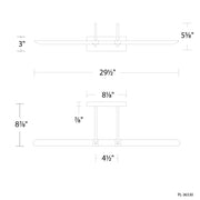 Modern Form PL-36530 Ansel 1-lt 30" LED Picture Light