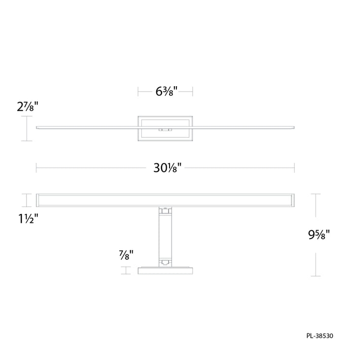 Modern Forms PL-38530 Diver 1-lt 30" LED Picture Light