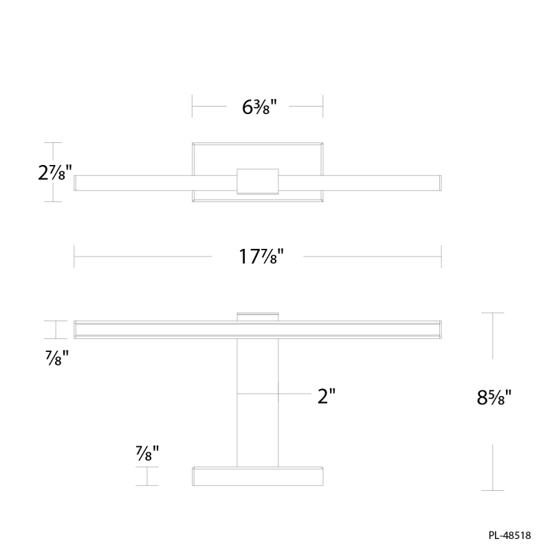 Modern Forms PL-48518 Inlet 1-lt 18" LED Picture Light