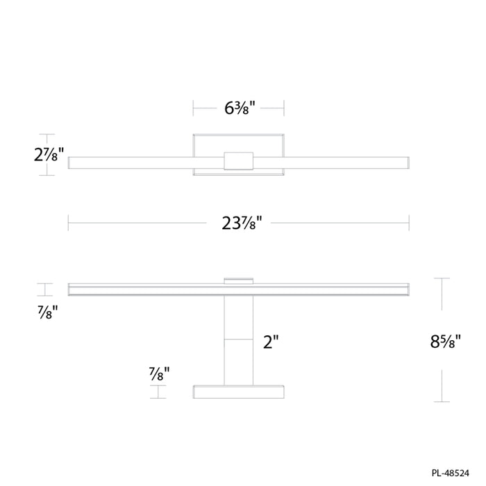 Modern Forms PL-48524 Inlet 1-lt 24" LED Picture Light