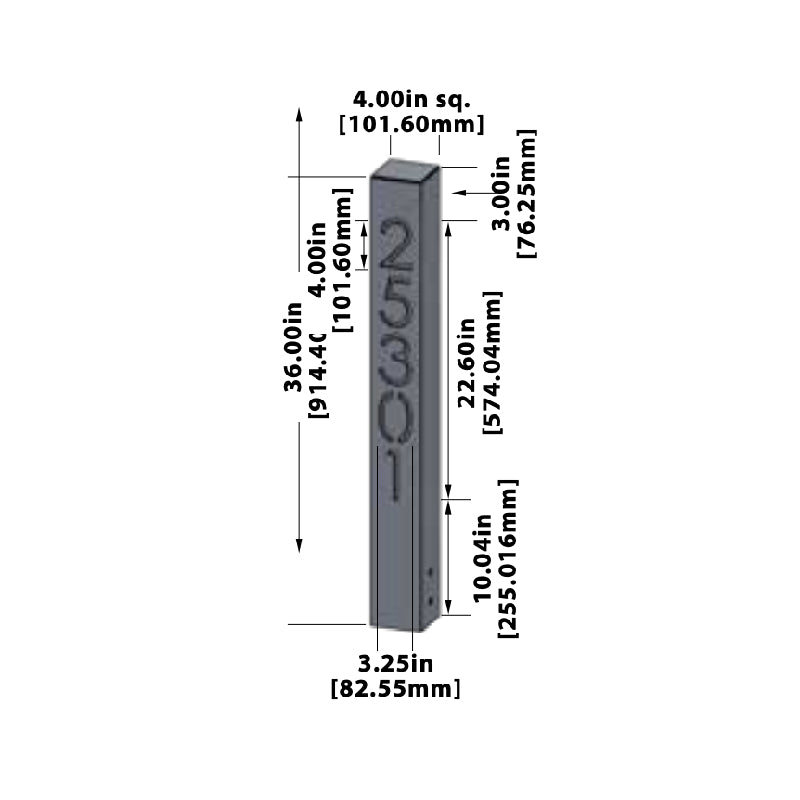 Focus Industries PL26LGAB 36" Tall LED Bollard