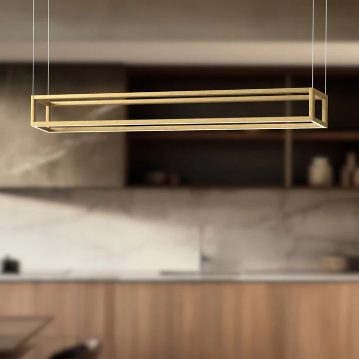 Kuzco LP45548-UNV Plaza 48" LED Linear Pendant - Brushed Gold