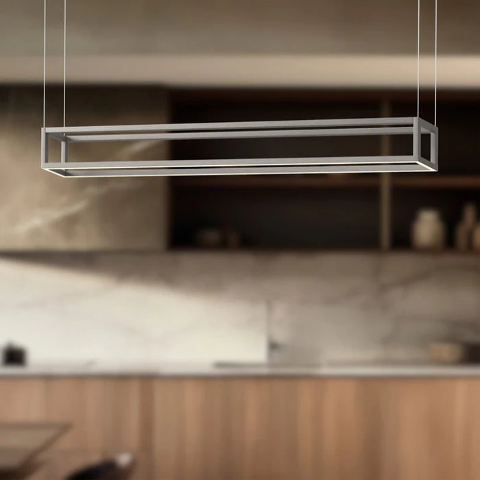 Kuzco LP45548-UNV Plaza 48" LED Linear Pendant - Brushed Nickel