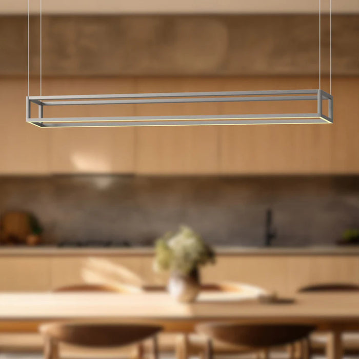 Kuzco LP45560-UNV Plaza 60" LED Linear Pendant - Brushed Nickel