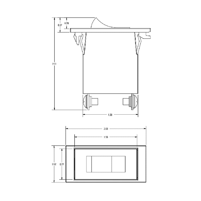 Lightolier PLD240 PowerTrip Plug-In Breaker, 240W, 2.0A