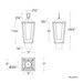 dweLED PM-W33516 Manchester 1-lt 19" Tall LED Outdoor Post Mount