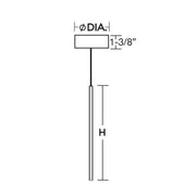 AFX PNTP0102L30EN PNTP Series Point 1-lt 1" LED Pendant