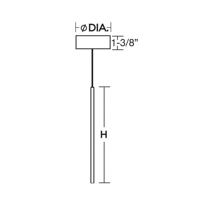 AFX PNTP0102L30EN PNTP Series Point 1-lt 1" LED Pendant