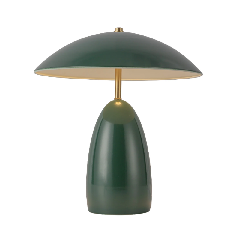 Alora Mood TL437012 Poppy 1-lt 14" Tall LED Table Lamp - Pine Green