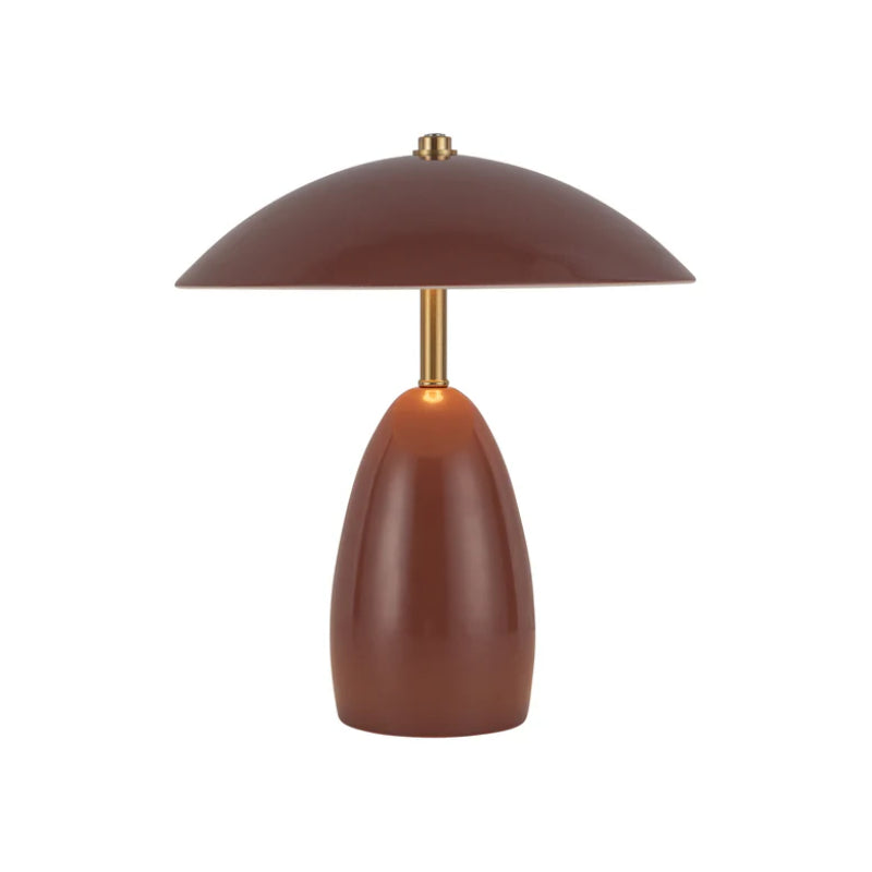 Alora Mood TL437409 Poppy 1-lt 11" Tall LED Table Lamp - Burgundy