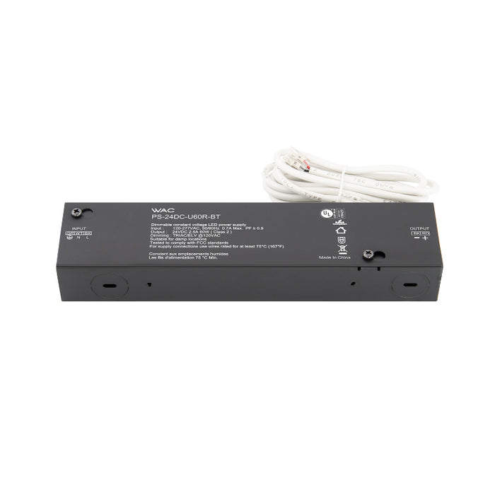 WAC PS-24DC-U60R-BT 60W 120-277VAC/24VDC Remote Power Supply