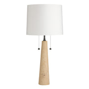 Arteriors Sidney 2-lt 34" Tall Table Lamp - Travertine