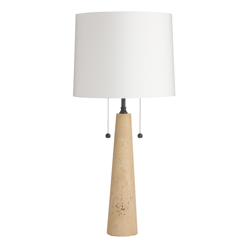 Arteriors Sidney 2-lt 34" Tall Table Lamp - Travertine