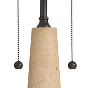 Arteriors Sidney 2-lt 34" Tall Table Lamp - Travertine