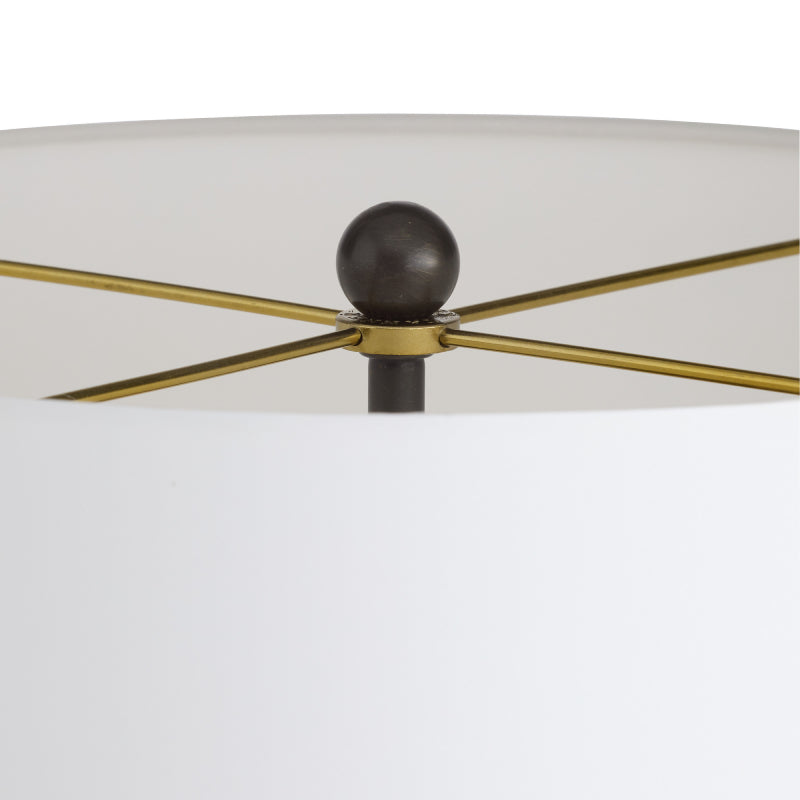 Arteriors Sidney 2-lt 34" Tall Table Lamp - Travertine