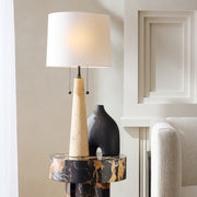 Arteriors Sidney 2-lt 34" Tall Table Lamp - Travertine