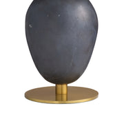 Arteriors PTC66 Aubrey 1-lt 27" Tall Table Lamp - Gray Flower Marble/Black Marble