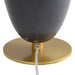 Arteriors PTC66 Aubrey 1-lt 27" Tall Table Lamp - Gray Flower Marble/Black Marble