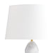 Arteriors PTC66 Aubrey 1-lt 27" Tall Table Lamp - Gray Flower Marble/Black Marble