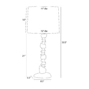 Arteriors PTC67 Kashmir 1-lt 34" Tall Table Lamp