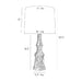 Arteriors PTI19 Grainger 1-lt 31" Tall Table Lamp