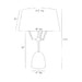 Arteriors PTI23 Hodgins 1-lt 28" Tall Table Lamp