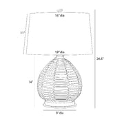 Arteriors PTI24 Juliette 1-lt 27" Tall Table Lamp