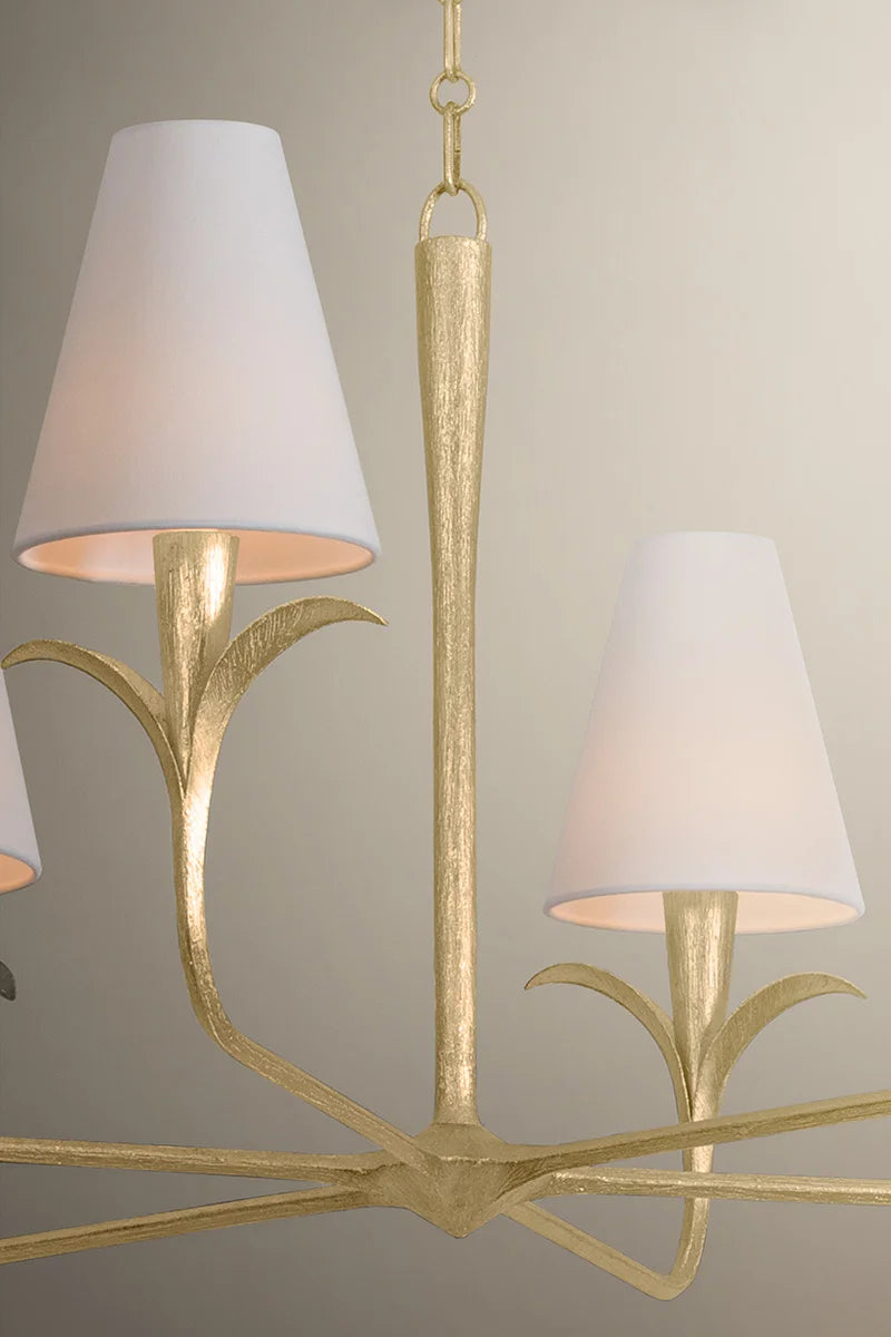 Troy F4740 Quill 6-lt 40" Chandelier