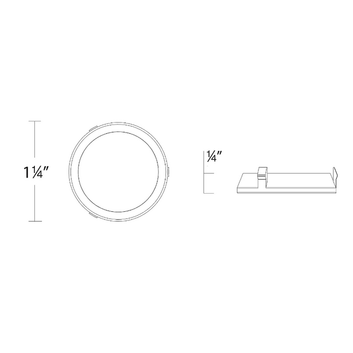 WAC R1ARAL Aether Atomic 1" Round LED Adjustable Trimless