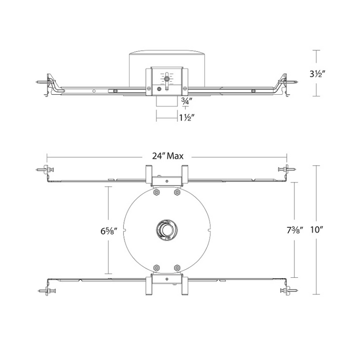 WAC R1ARANT Aether Atomic 1" 11W Round LED Trimmed Adjustable Housing