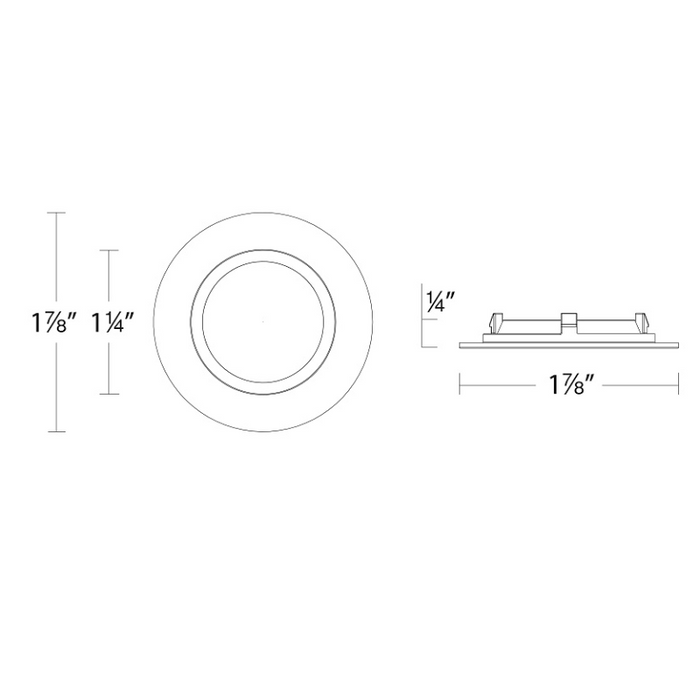 WAC R1ARAT Aether Atomic 1" Round LED Adjustable Trim